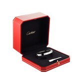 Pre-Owned Cartier Love Bracelet Small Model 10 Diamonds B6040716 - Size 16