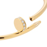 Pre-Owned Cartier Juste Un Clou Classic Model Paved Diamonds B6048619 - Size 19