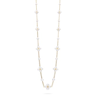 Paul Morelli 18k Yellow Gold Akoya Pearl Sequence Necklace 24" Paul Morelli 18k Yellow Gold Akoya Pearl Sequence Necklace 24"