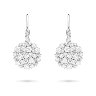 Paul Morelli 18k White Gold 1.65cttw Diamond Confetti Circle Drop Earrings