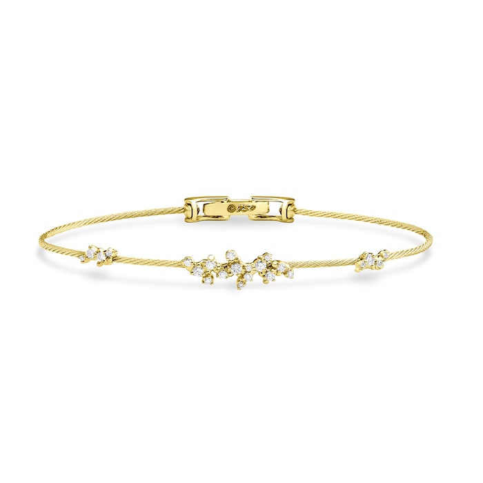 Paul Morelli 18k Yellow Gold 0.32cttw Diamond Confetti Unity Bracelet