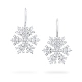 Paul Morelli 18k White Gold 1.12cttw Diamond Snowflake Drop Earrings