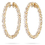 Paul Morelli 18k Yellow Gold 2.18cttw Diamond Confetti Hoop Earrings 30mm