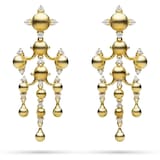 Paul Morelli 18k Yellow Gold 0.71cttw Diamond Tiered Golden Bead Dangle Earrings