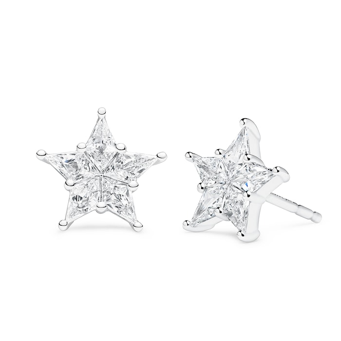 Paul Morelli 18k White Gold 0.94cttw Diamond Starlet Stud Earrings