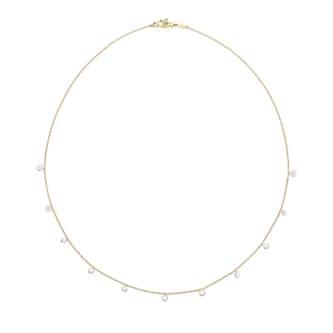 Paul Morelli 18k Yellow Gold 1.55cttw Floating Diamond Necklace 18"