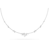 Paul Morelli 18k White Gold 1.23cttw Diamond Single Unity Confetti Necklace 16"