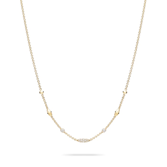 Paul Morelli 18k Yellow Gold 2.14cttw Diamond Pipette Necklace 18"