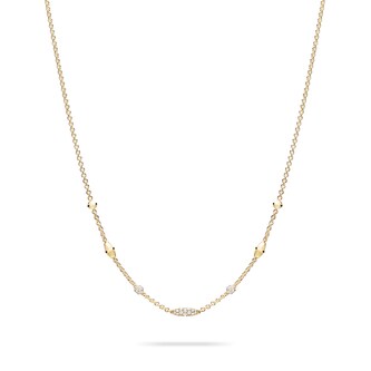 Paul Morelli 18k Yellow Gold 2.14cttw Diamond Pipette Necklace 18"
