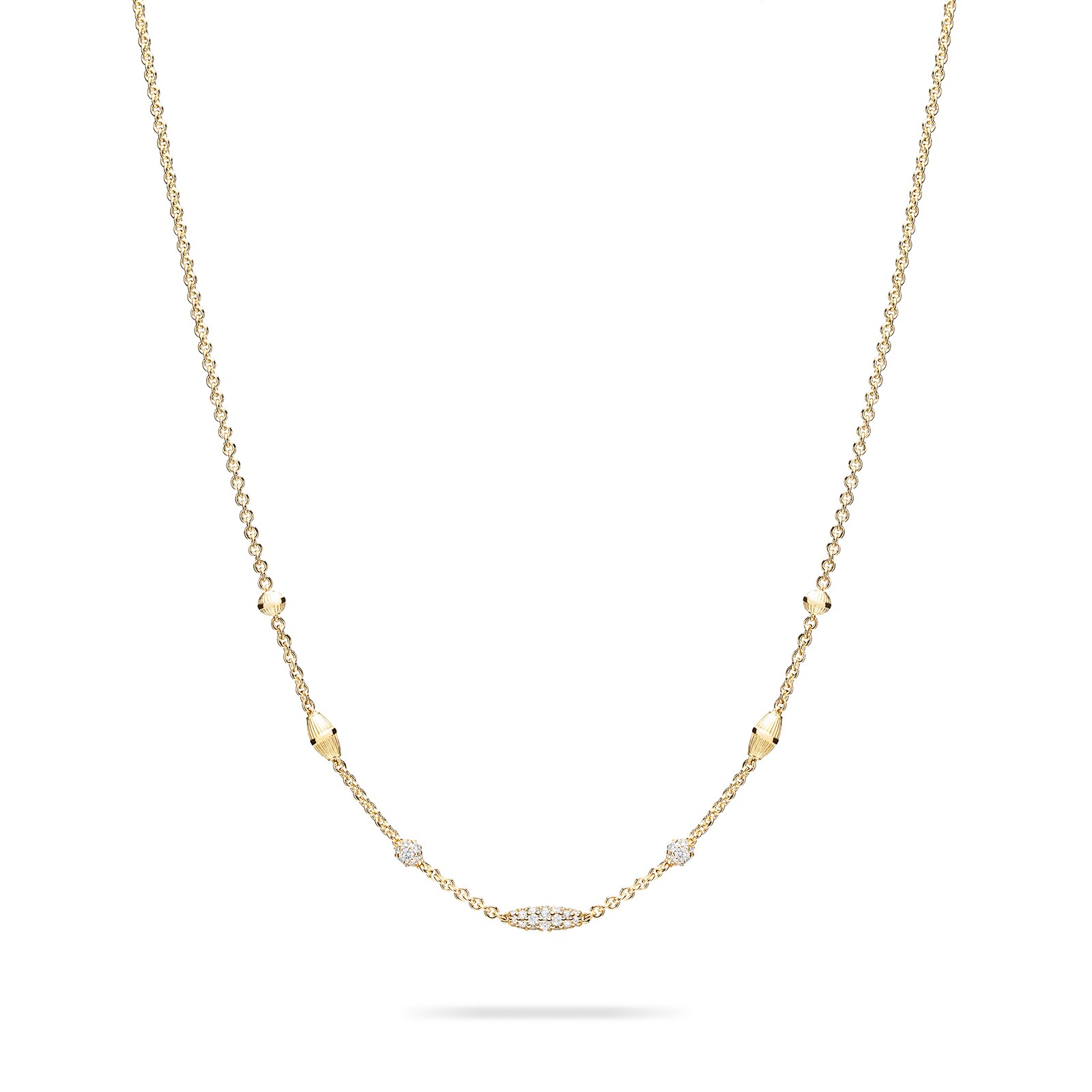 Paul Morelli 18k Yellow Gold 2.14cttw Diamond Pipette Necklace 18"