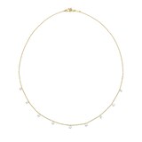 Paul Morelli 18k Yellow Gold 0.77cttw Floating Diamond Necklace 18"