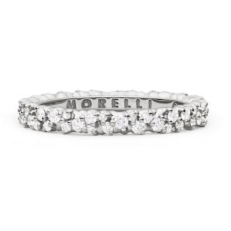 Paul Morelli 18k White Gold 0.73cttw Diamond 3mm Confetti Band Paul Morelli 18k White Gold 0.73cttw Diamond 3mm Confetti Band