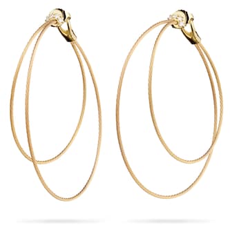 Paul Morelli 18k Yellow Gold 0.10cttw Diamond Double Unity Hoop Earrings Paul Morelli 18k Yellow Gold 0.10cttw Diamond Double Unity Hoop Earrings