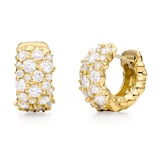 Paul Morelli 18k Yellow Gold 2.00cttw Diamond Confetti Snap Hoop Earrings