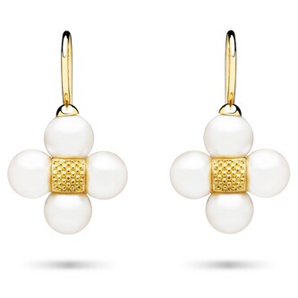 Paul Morelli 18k Yellow Gold Sequence Pearl Drop Earrings