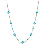 Paul Morelli 18k Yellow Gold 22.73cttw Turquoise Sequence Necklace 18"