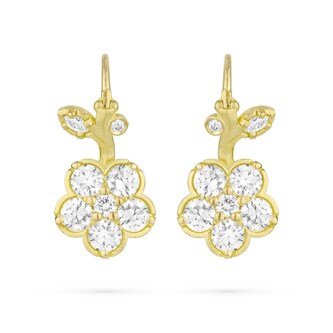 Paul Morelli 18k Yellow Gold 2.12cttw Diamond Wild Child Drop Earrings