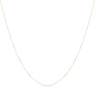 Paul Morelli 18k Yellow Gold 5.49cttw Marquise and Round Diamond Spinner Necklace 32"