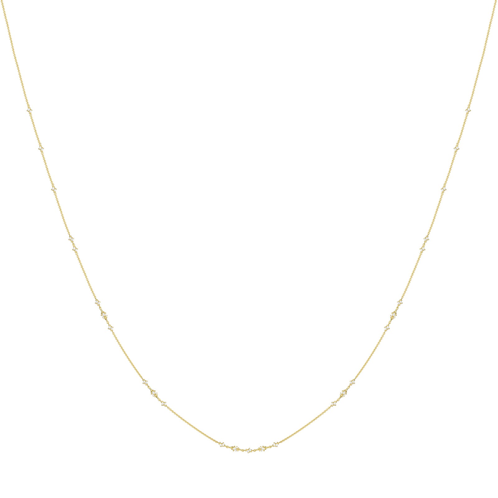 Paul Morelli 18k Yellow Gold 5.49cttw Marquise and Round Diamond Spinner Necklace 32"