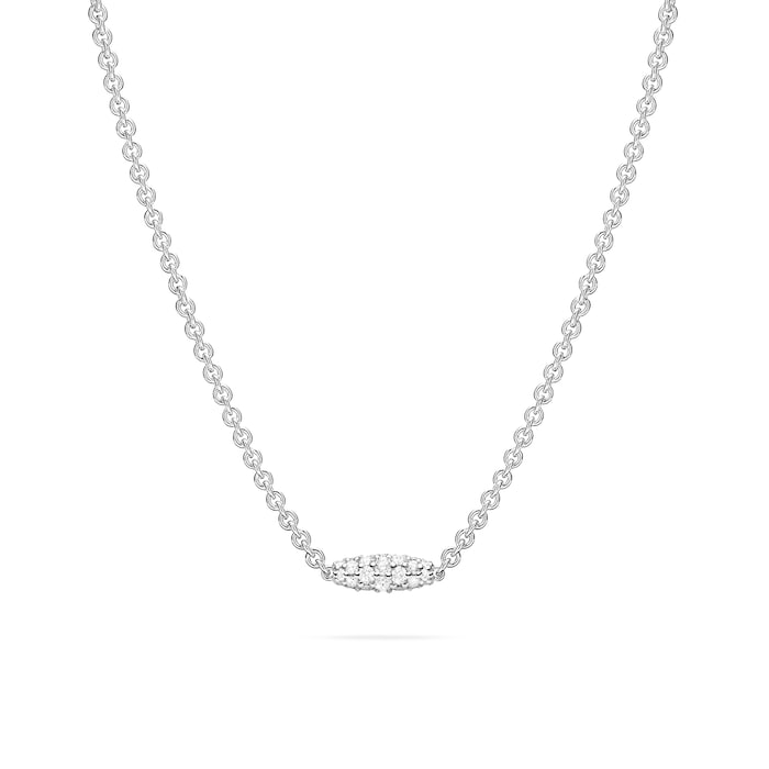 Paul Morelli 18k White Gold 1.19cttw Diamond Single Pipette Necklace