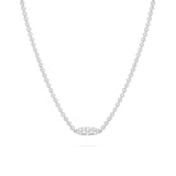 Paul Morelli 18k White Gold 1.19cttw Diamond Single Pipette Necklace