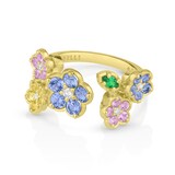 Paul Morelli 18k Yellow Gold 1.41cttw Sapphire and 0.10cttw Diamond Wild Child Ring Size 6.25