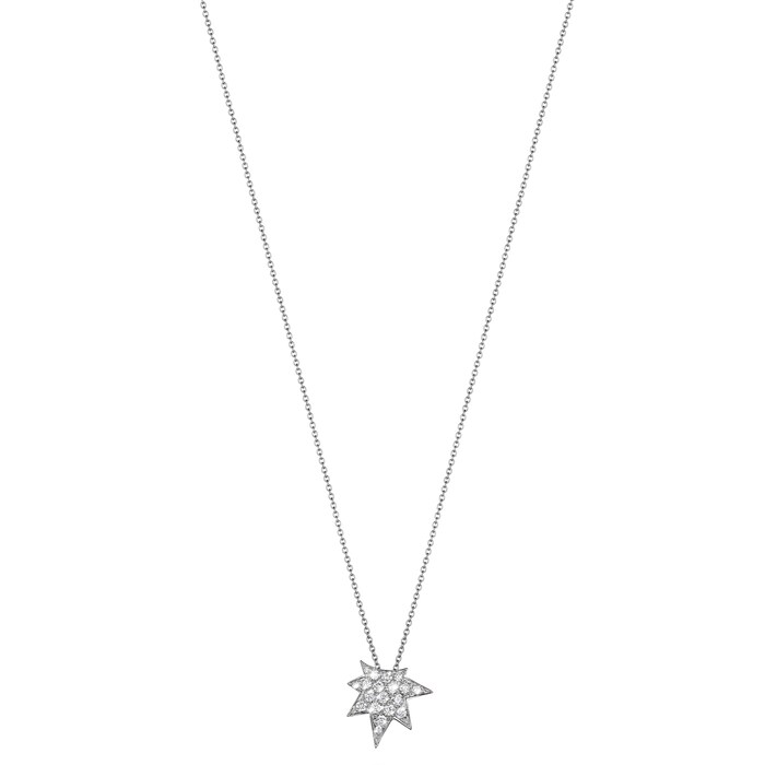 Verdura 18k White Gold Stardust Diamond Pendant