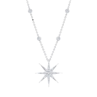 Robert Procop 18k White Gold 2.61cttw Diamond Luminous Star Pendant 18" Robert Procop 18k White Gold 2.61cttw Diamond Luminous Star Pendant 18"