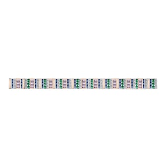 Robert Procop 18k Rose and White Gold Sapphire Emerald and 2.18cttw Diamond Bracelet 7" Robert Procop 18k Rose and White Gold Sapphire Emerald and 2.18cttw Diamond Bracelet 7"