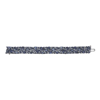 Robert Procop 18k White Gold 26.69cttw Sapphire and 0.49cttw Diamond American Glamour Bracelet