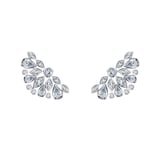 Robert Procop Platinum De La Vie 4.07cttw Diamond Huggie Hoop Earrings