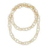 Buccellati 18k Yellow Gold Hawaii Circle Long Necklace