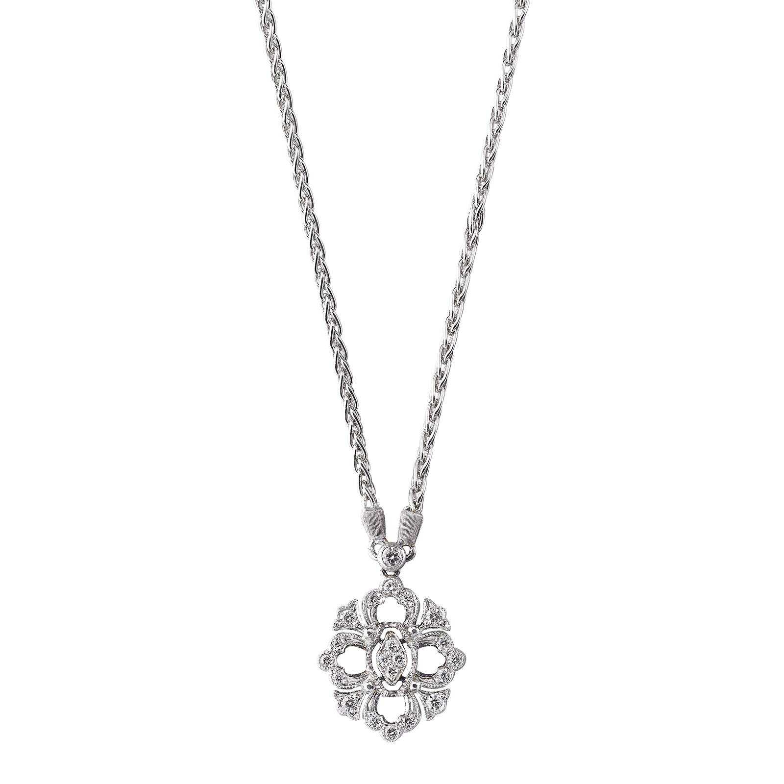 Necklet with diamond pave' - Necklaces - Categories - FOPE