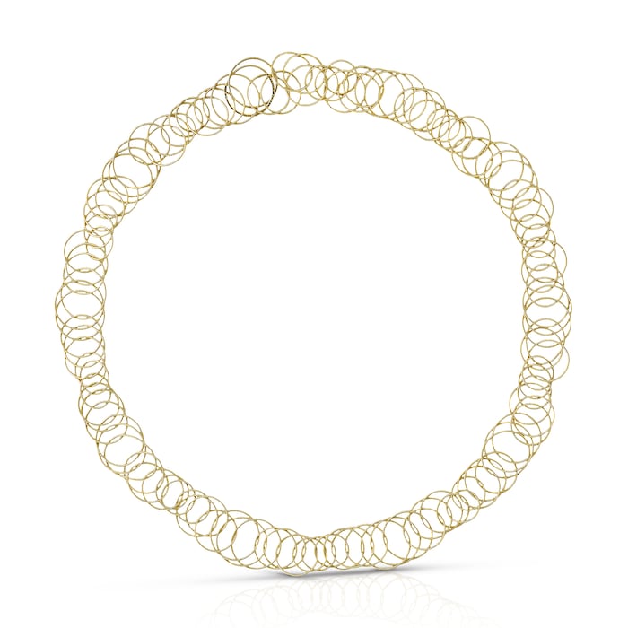 Buccellati 18k Yellow Gold Hawaii Circle Necklace