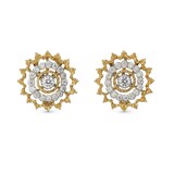 Buccellati 18k Yellow and White 0.37cttw Diamond Costellazio Stud Earrings