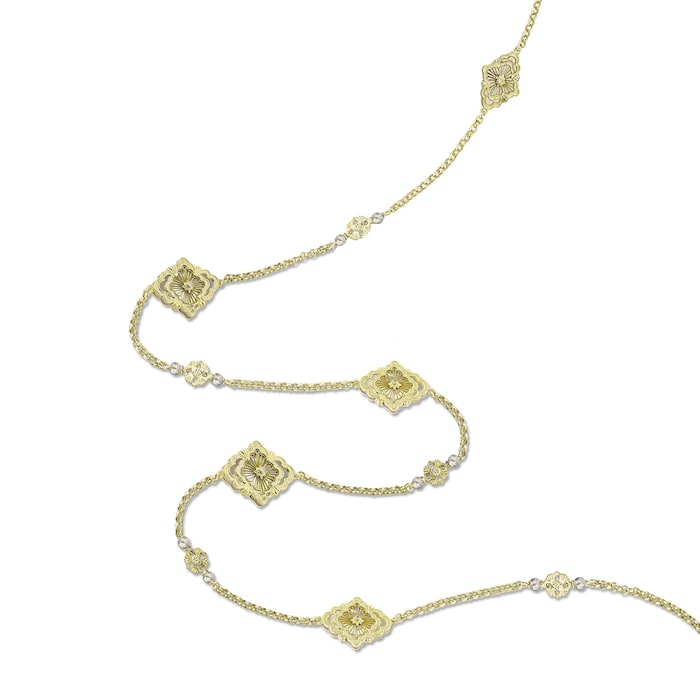 Buccellati 18k Yellow Gold Mother of Pearl Opera Necklace 36"
