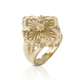 Buccellati 18k Yellow Gold Mother of Pearl Opera Tulle Ring Size 52