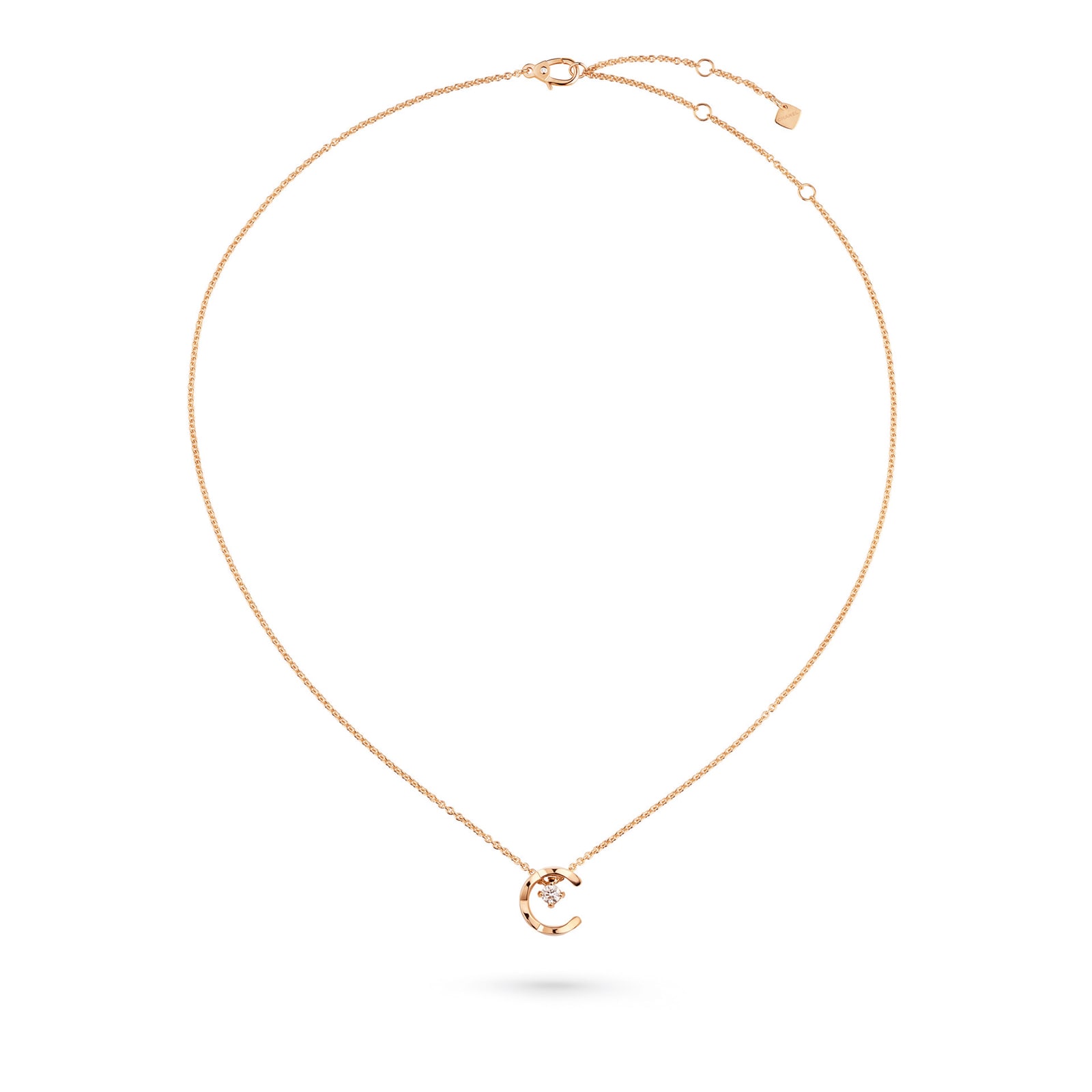 Chanel Jewelry 18k Beige Gold 0.16cttw Diamond Coco Crush Necklace