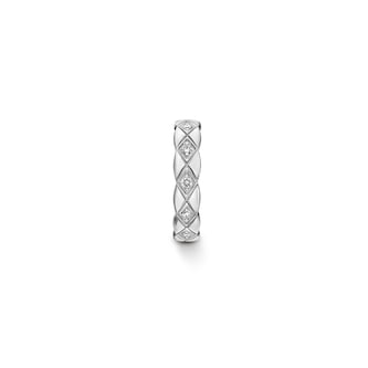 Chanel Jewelry 18k White Gold 0.05cttw Diamond Coco Crush Single Huggie Earring Chanel Jewelry 18k White Gold 0.05cttw Diamond Coco Crush Single Huggie Earring