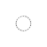 Chanel Jewelry 18k White Gold Coco Crush Quilted Mini Band Size 7.25