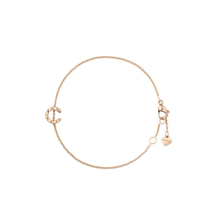 Chanel Jewelry 18k Beige Gold Coco Crush 'C' Chain Bracelet