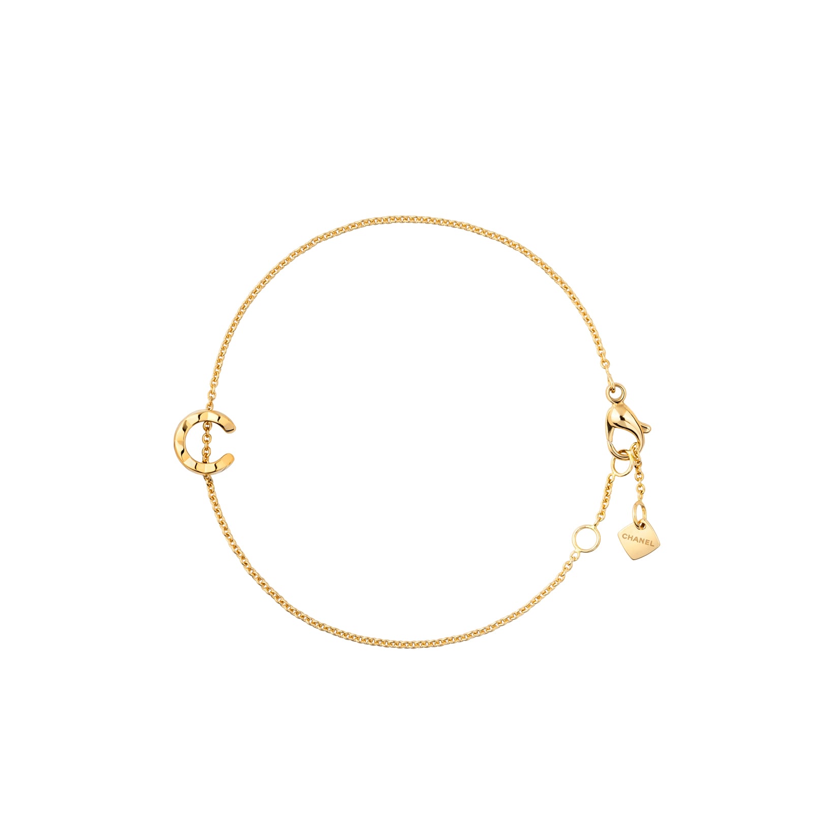 Chanel Jewelry 18k Yellow Gold Coco Crush 'C' Chain Bracelet Chanel Jewelry 18k Yellow Gold Coco Crush 'C' Chain Bracelet