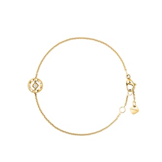 Chanel Jewelry 18k Yellow Gold 0.03cttw Diamond Coco Crush 'O' Chain Bracelet Chanel Jewelry 18k Yellow Gold 0.03cttw Diamond Coco Crush 'O' Chain Bracelet