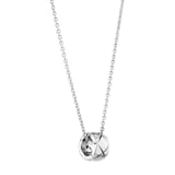 Chanel Jewelry 18k White Gold Coco Crush Quilted Motif Necklace