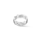 Chanel Jewelry 18k White Gold 0.18cttw Diamond Coco Crush Small Band Size 6.25