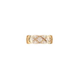 Chanel Jewelry 18k Beige Gold 0.19cttw Diamond Coco Crush Small Band Size 6.25 Chanel Jewelry 18k Beige Gold 0.19cttw Diamond Coco Crush Small Band Size 6.25