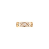 Chanel Jewelry 18k Beige Gold 0.19cttw Diamond Coco Crush Small Band Size 6.25