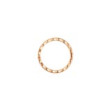 Chanel Jewelry 18k Beige Gold Coco Crush Quilted Mini Band Size 6.25