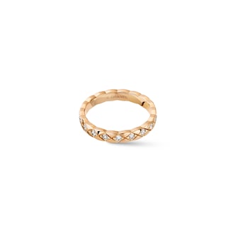 Chanel Jewelry 18k Beige Gold 0.37cttw Diamond Coco Crush Mini Band Size 6.25 Chanel Jewelry 18k Beige Gold 0.37cttw Diamond Coco Crush Mini Band Size 6.25