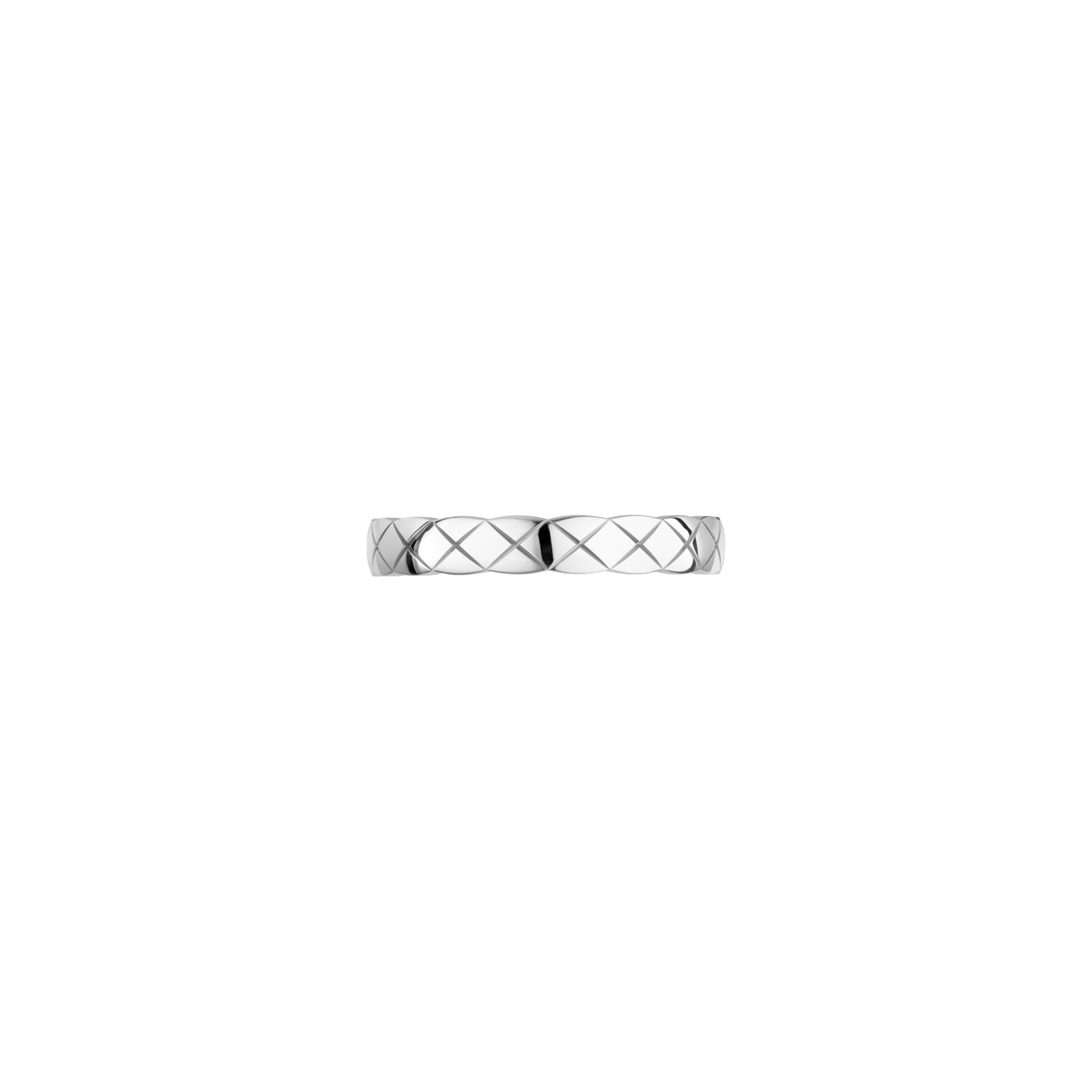 Chanel Jewelry 18k White Gold Coco Crush Small Band Size 6.25 Chanel Jewelry 18k White Gold Coco Crush Small Band Size 6.25